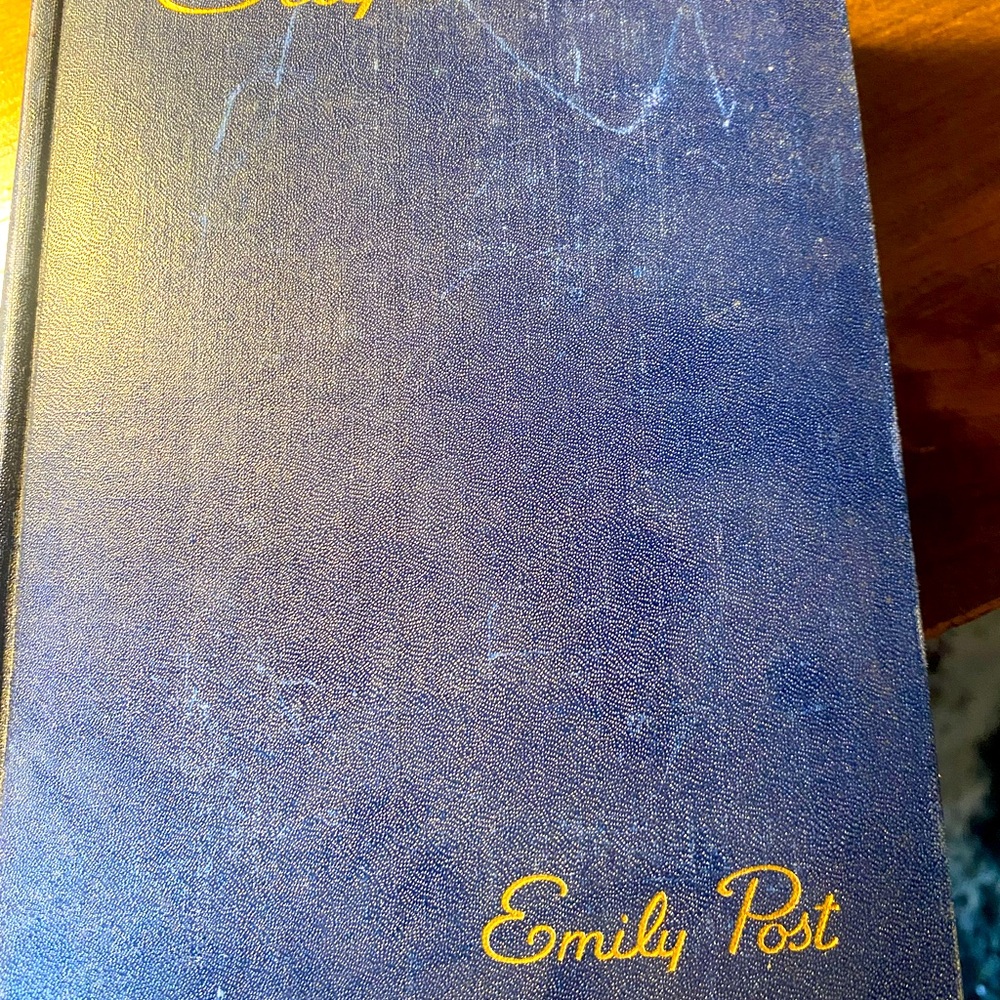 Blue Emily Post Book